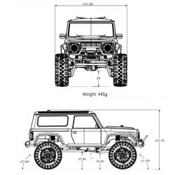 Absima Crawler CR18P Rushmore 1/10 4WD bleu métalisé