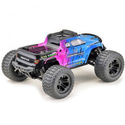 Absima mini Monster Truck 4WD 1/16 carrosserie rose et bleue 16007