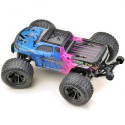 Absima mini Monster Truck 4WD 1/16 carrosserie rose et bleue 16007