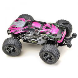 Absima mini Truggy 4WD 1/16 carrosserie rose et grise 