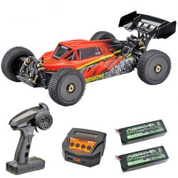 Absima pack éco Buggy 1/8 brushless Stoke V2 carrosserie rouge