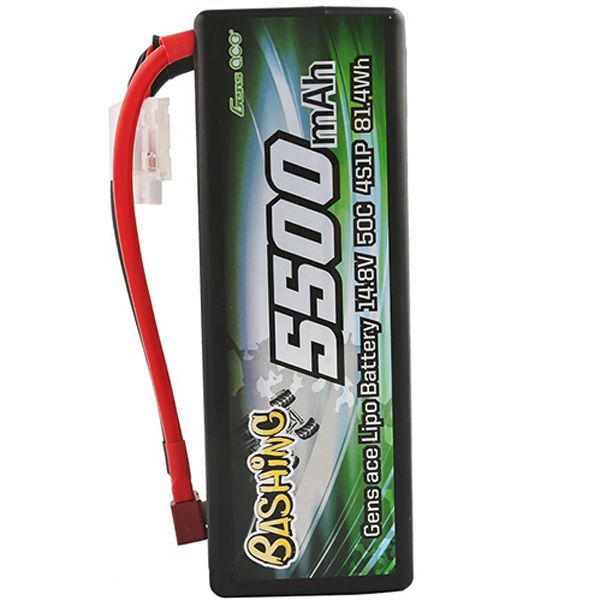 Batterie Lipo Gens ace 5500mAh 2S 7.4V 60C avec T-plug pour