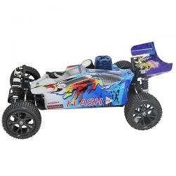 Buggy 1/10 thermique MHD Flash carrosserie bleue