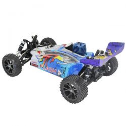 Buggy 1/10 thermique MHD Flash carrosserie bleue