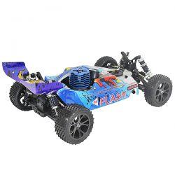 Buggy 1/10 thermique MHD Flash carrosserie bleue