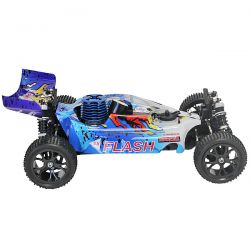 Buggy 1/10 thermique MHD Flash carrosserie bleue