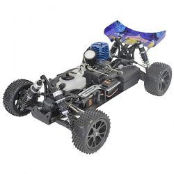 Buggy 1/10 thermique MHD Flash carrosserie bleue