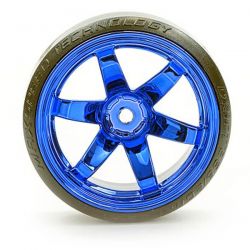 Fastrax 4 pneus drift jantes bleue métalisées