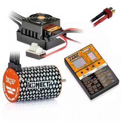 Konect combo brushless 1/10 variateur 50A + moteur 4000kv + carte de programmation