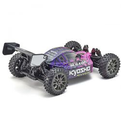 Kyosho Inferno NEO 4.0 VE 1/8 brushless carrosserie rose et violette 