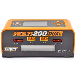 Pack Chargeur double sortie Multi200 + 2 batteries Li-Po 2S 7,4V 5600mAh