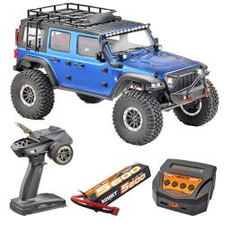 Pack éco Absima CR3.4 Sherpa Crawler 1/10 4WD carrosserie bleue