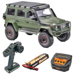 Pack éco Absima Wolf CR4.4 crawler scale 1/10 carrosserie vert olive