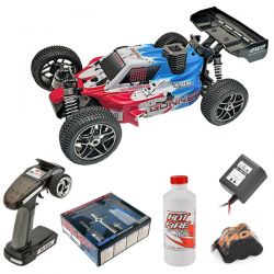 Pack éco MHD Gunner V3 buggy 1/8 thermique bleu