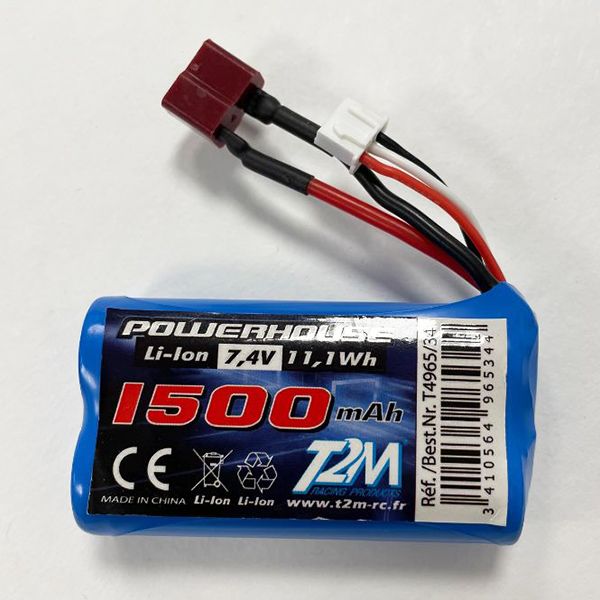 Batterie Li-Ion 7,4V 2000mah BUSTER T4965/34 T2M