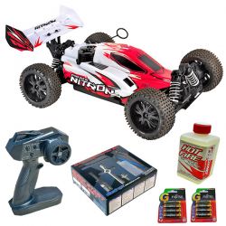 T2M pack eco Pirate Nitron rouge buggy 1/10 thermique XL