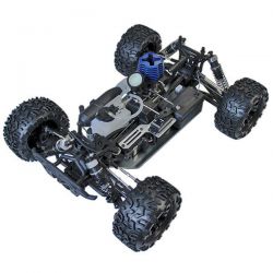 Truggy 1/10 thermique 4wd flash mhd bleu et jaune